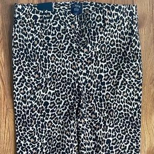 JCrew Winnie pant - leopard, size 2 NWT